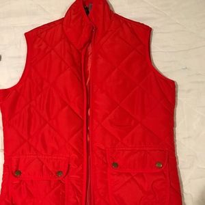 Womens Red Puffy Vest